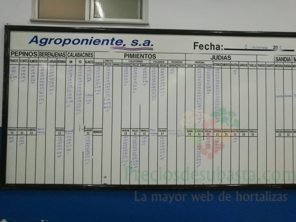 Pizarra Agroponiente La Redonda 2 de Noviembre