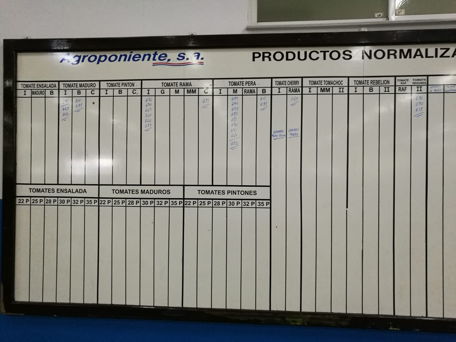 Pizarra Agroponiente La Redonda 13 de Noviembre