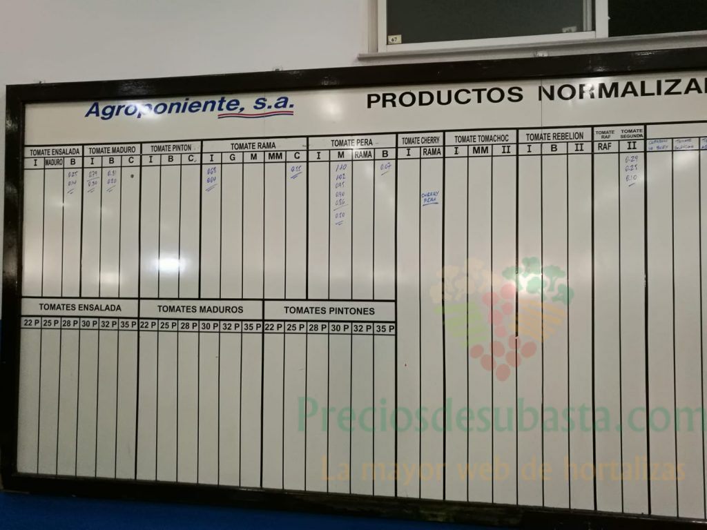 Pizarra Agroponiente La Redonda 5 de Noviembre