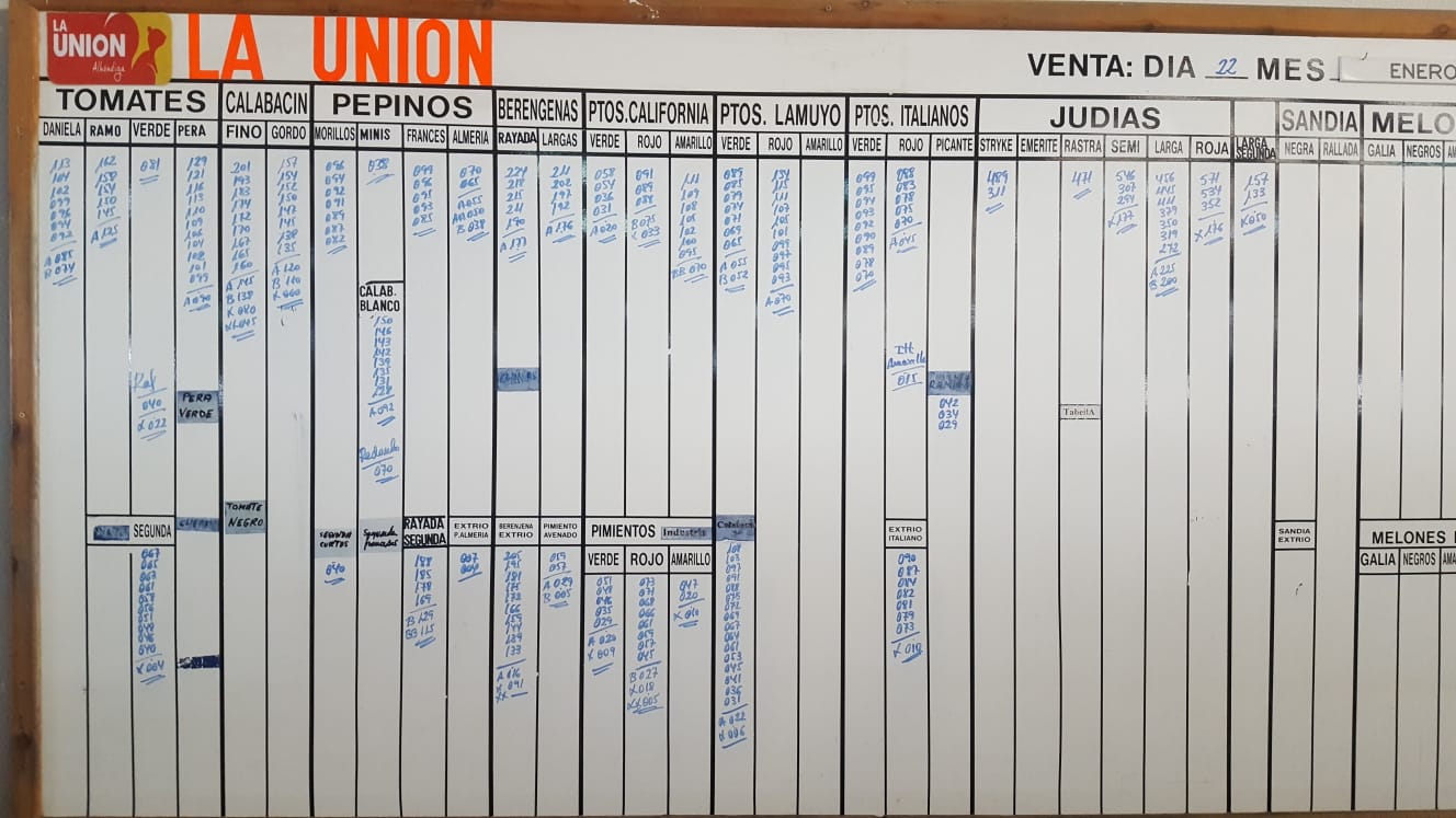 Pizarra La Unión La Redonda 22 de Enero 2019