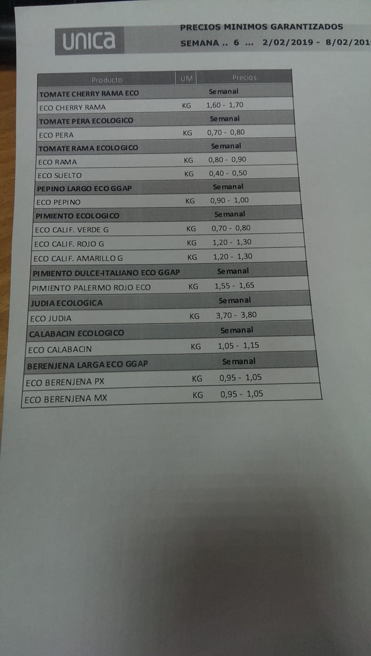 Única Group precios mínimos garantizados del 2 al 8 de Febrero 2019