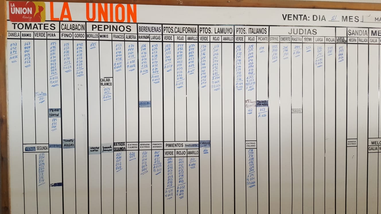 Pizarra La Unión La Redonda 21 de Marzo 2019