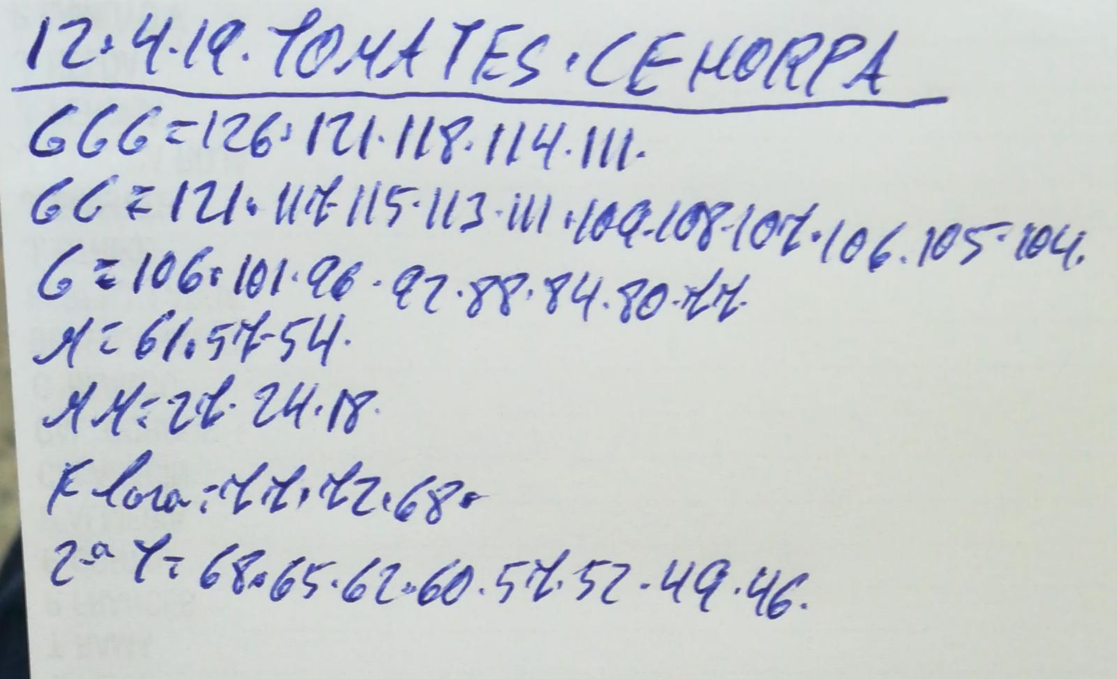 Subasta hortofrutícola Costa de Almería Cehorpa Tomates 12 de Abril 2019